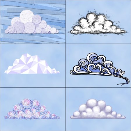 Стилизованное облако