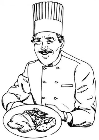 Рисунки поваров карандашом