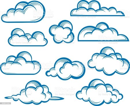 Формы облаков для рисования