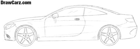 Пошаговый рисунок автомобиля