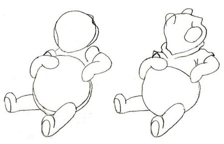 Винни пух поэтапное рисование