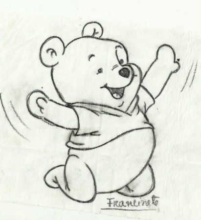 Винни пух нарисовать поэтапно