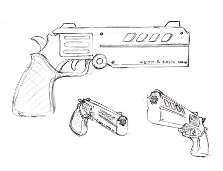 Чертёж пистолета Desert Eagle