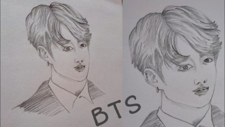BTS рисунки Чонгука