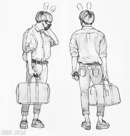БТС Чонгук зарисовка