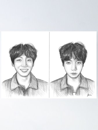 Глаза мемберов BTS рисунки