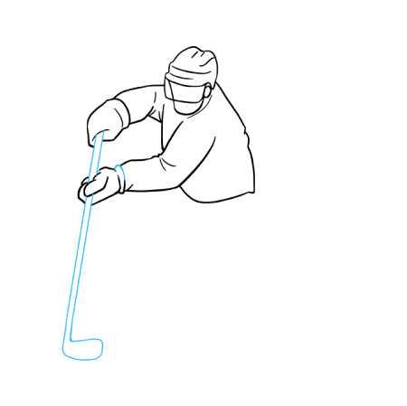 Хоккей рисунок карандашом поэтапно для начинающих