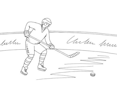 Хоккеист в движении