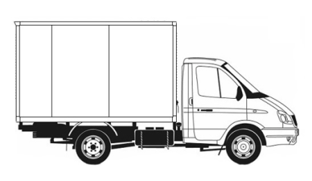 ГАЗ 3302 промтоварный фургон чертеж
