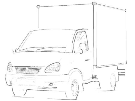 Газель 3302 рисунок спереди