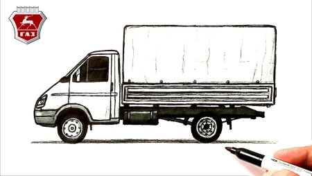 Рисунок бортовой газели