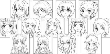 Поэтапное рисование манги