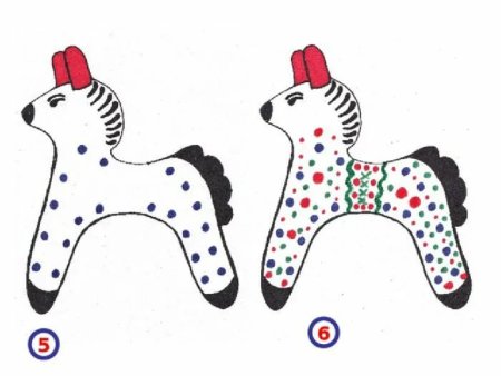 Олешек Дымковская игрушка раскраска