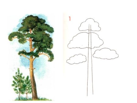 Последовательность рисования пейзажа для детей
