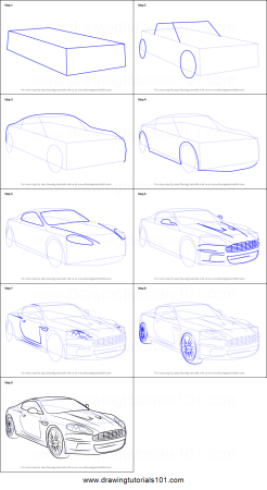 Рисунки машины карандашом для начинающих