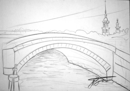 Питер Исаакиевский собор рисунок