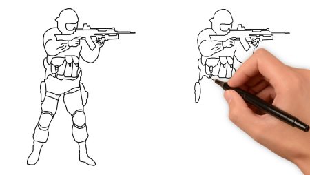 Рисунок солдату