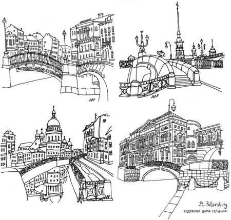 Очертания Петропавловской крепости