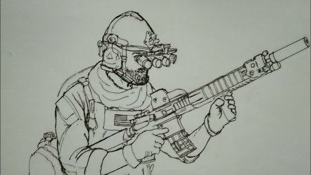 Рисунок солдата поэтапно