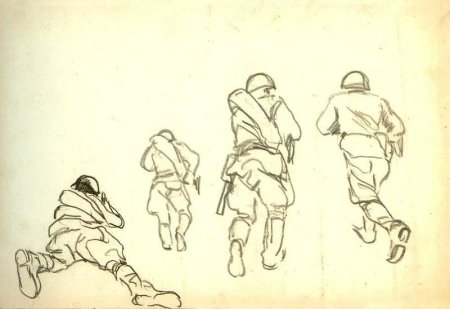 Поэтапное рисование солдата