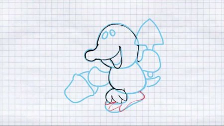 Крот рисунок для детей карандашом