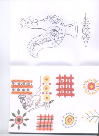 Элементы росписи птиц Дымковская игрушка для дошкольников