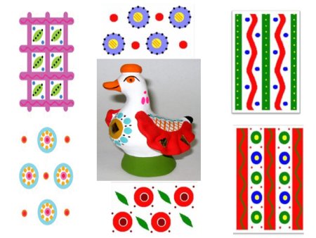 Дымковская роспись для детей второй младшей группы