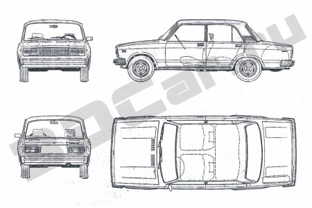 ВАЗ 2105 Blueprint