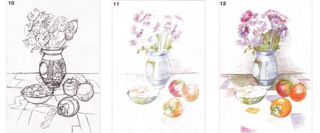 Натюрморт для детей поэтапно