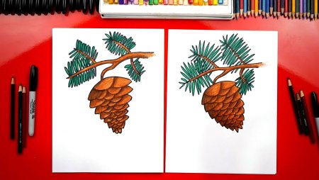 Раскраска шишка для детей 3-4 лет