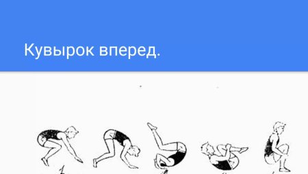 Кувырок вперед кувырок назад
