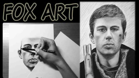 Рисунок Сергея Бодрова карандашом брат2