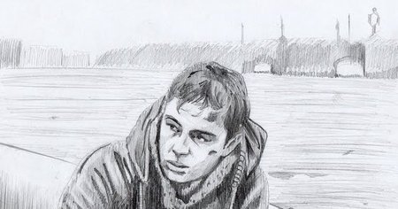 Сергей Бодров рисунок карандашом