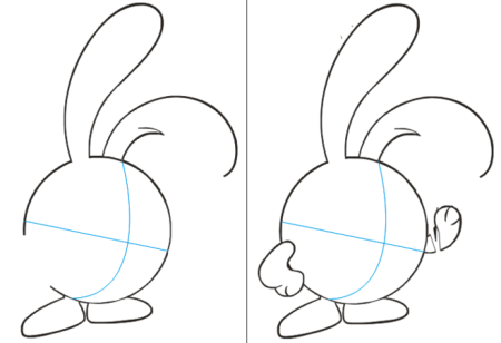 Нарисовать Кроша из смешариков поэтапно
