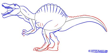 Рисунок динозавра Спинозавра