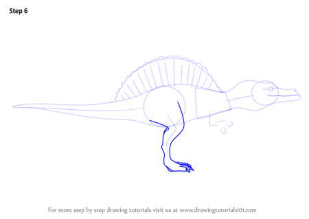 Спинозавр динозавр карандашом