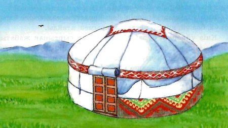 Рисование Башкирская юрта