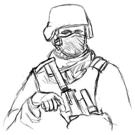 Раскраска Call of Duty Modern Warfare 2
