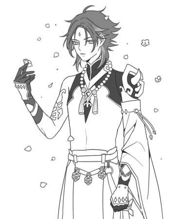 Сяо Геншин скетч