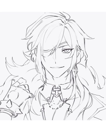 Сяо Геншин Импакт карандашом