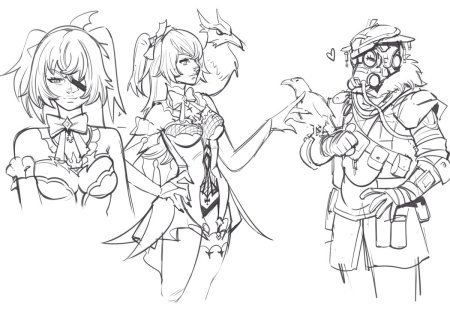 Арт Сяо Геншин Импакт карандашом