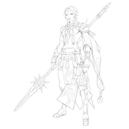 Сяо Геншин контур