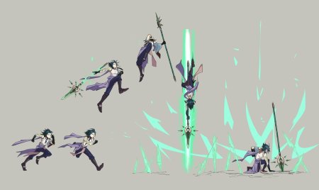 Геншин раскраска Ци Ци