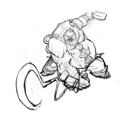 Поэтапное рисование кунфу Панда