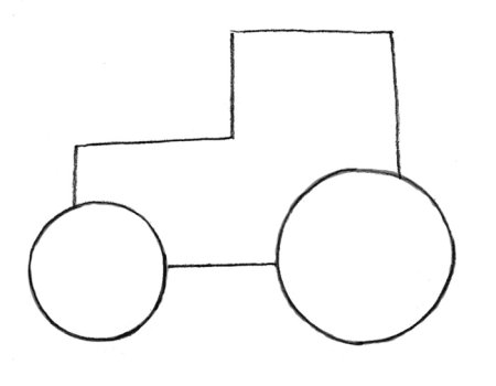 Трактор рисунок