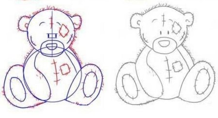 Панда рисунок для детей карандашом