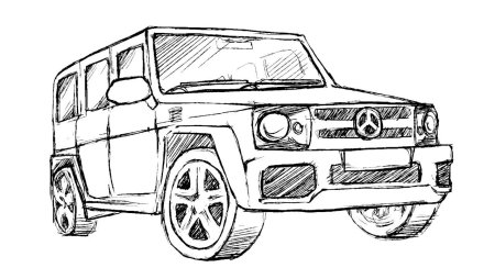 Мерседес g63 рисунок