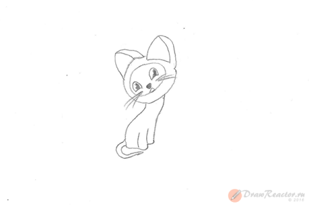 Котенок Гав рисунок карандашом