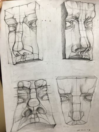 Обрубовка носа Давида