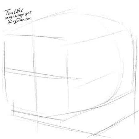 Бочка рисовать поэтапно